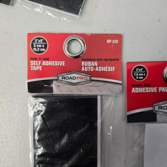 Roadpro Hook and Loop Self Adhesive Tape Lot RP-2X1V 1"x2" & RP-239 2"x6" NEW - Picture 4 of 5
